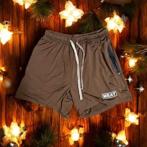 Men's Brown Casual Shorts